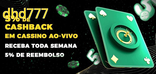 Promoções do cassino ao Vivo dhd777